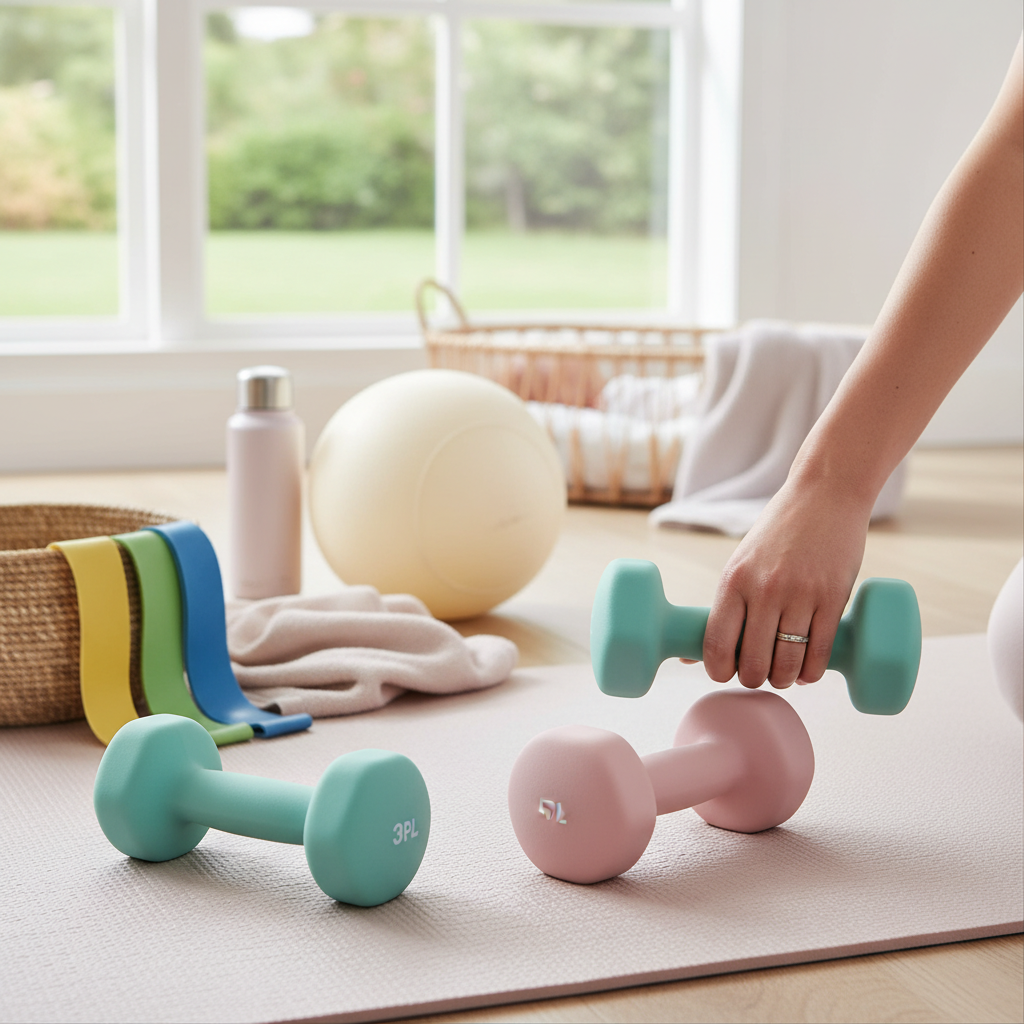 Dumbbell Set For Postpartum Recovery And Toning