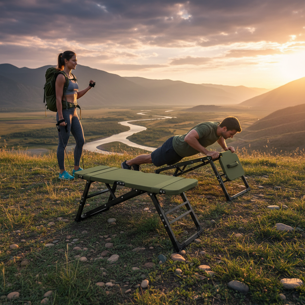 Exercise Bench For Outdoor And Travel Fitness