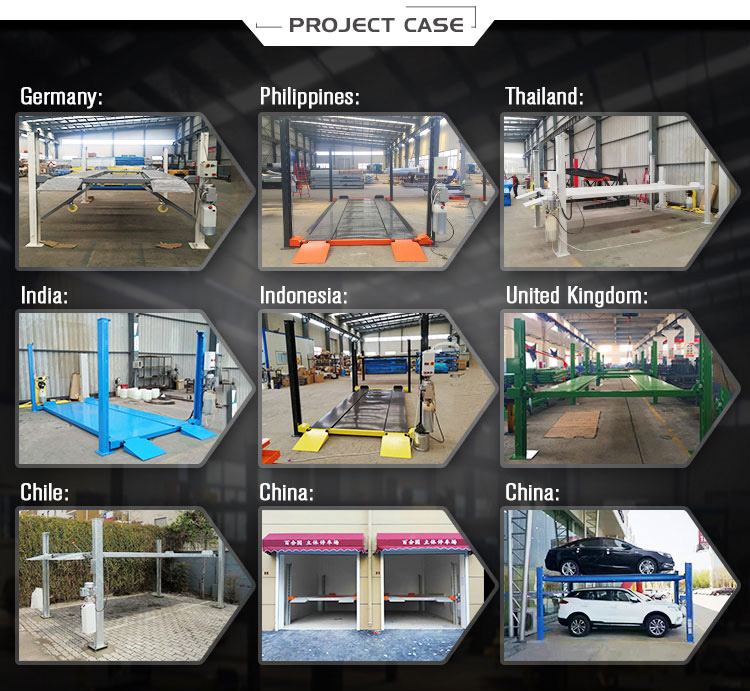 Heavy Duty Hydraulic Space-Saving 4 Post Parking System (14)