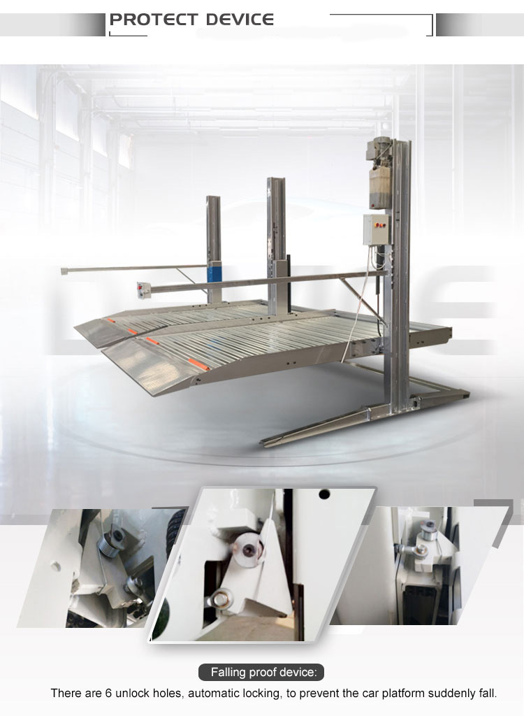 High Quality Simple 2 Post Parking System for Home Garage (10)