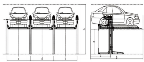 High Quality Simple 2 Post Parking System for Home Garage (5)