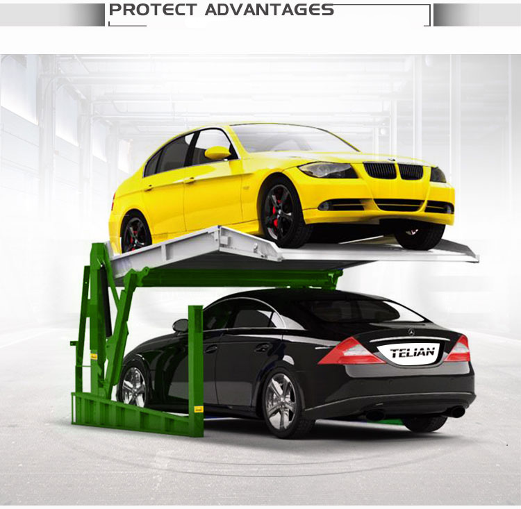 Low Headroom Spaces Tilting Type Parking System (9)