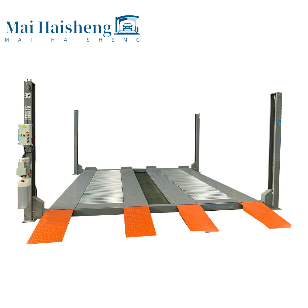 Double Wide Hydraulic 4 Post 4 Car Lift 4000kg