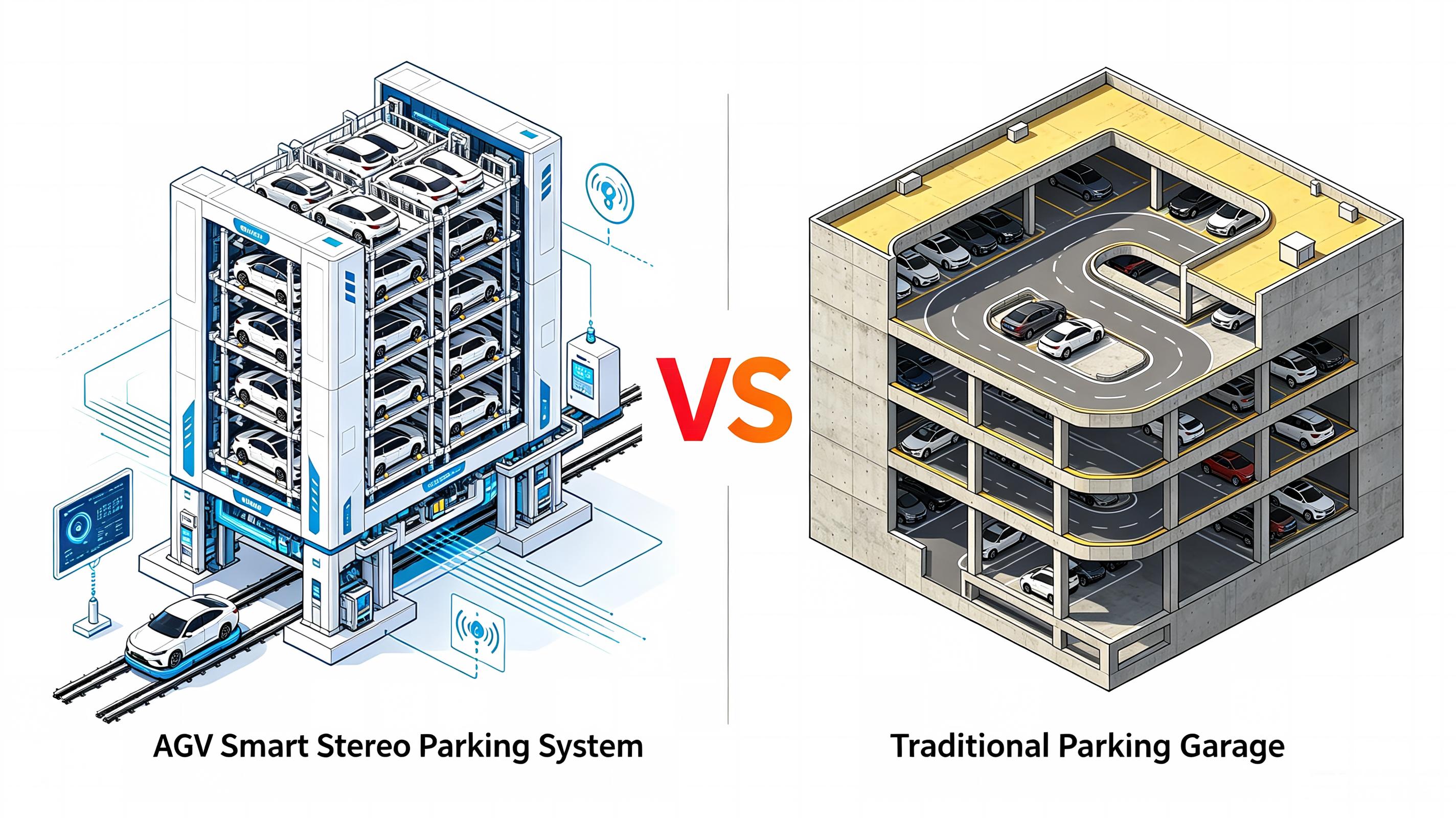 Système de stationnement automatisé intelligent AGV vs. garage de stationnement traditionnel : exigences de génération d'image (1).jpeg