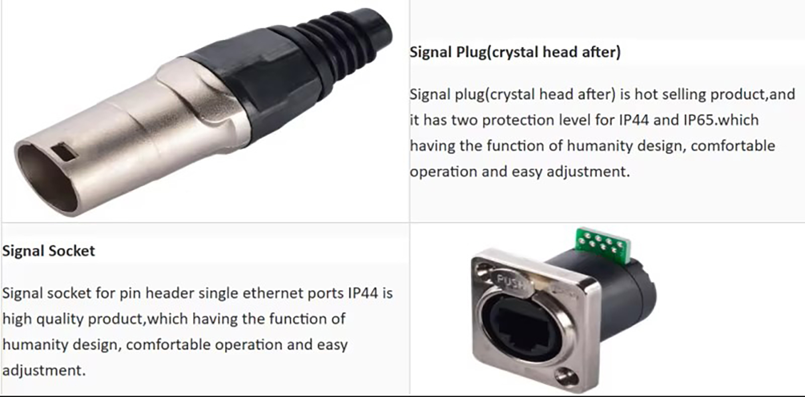 Ethernet RJ45 IP65 IP44 Waterproof Connector Connector (5)
