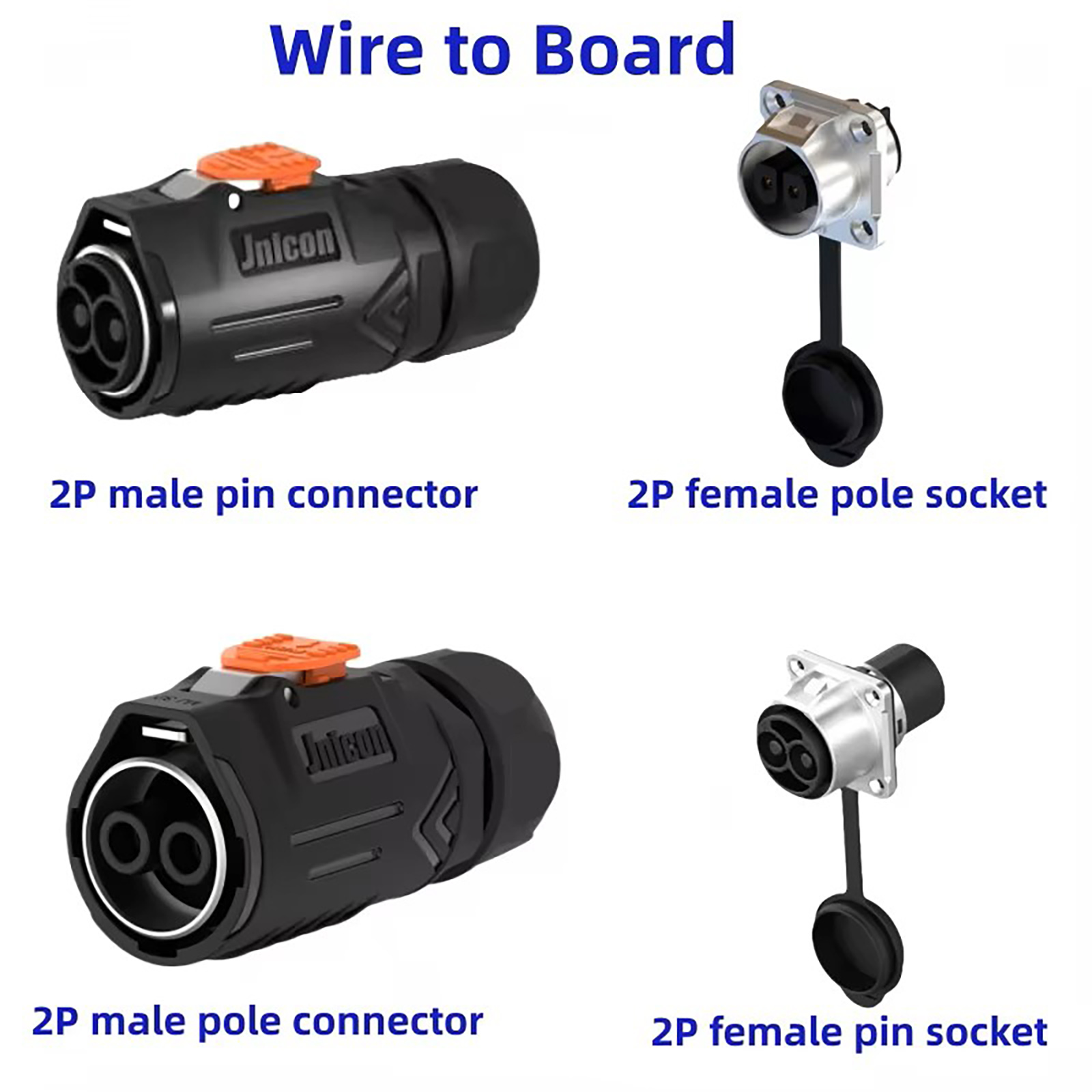 Jnicon IP67 MJ32 Metal Fast Second Lock Waterproof Connector (3)