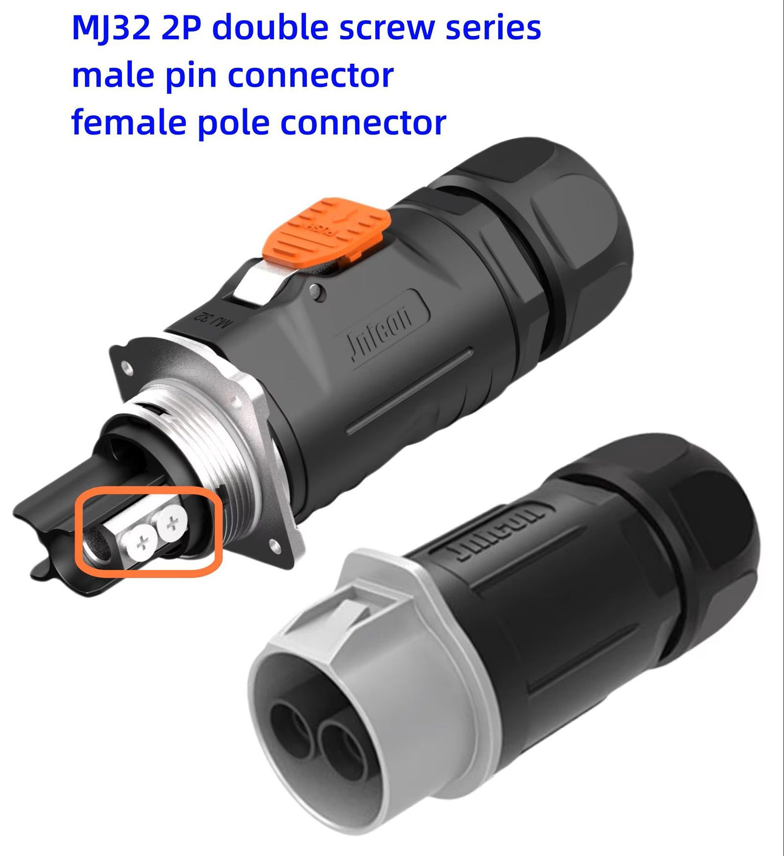 Jnicon IP67 MJ32 Metal Fast Second Lock Waterproof Connector (8)