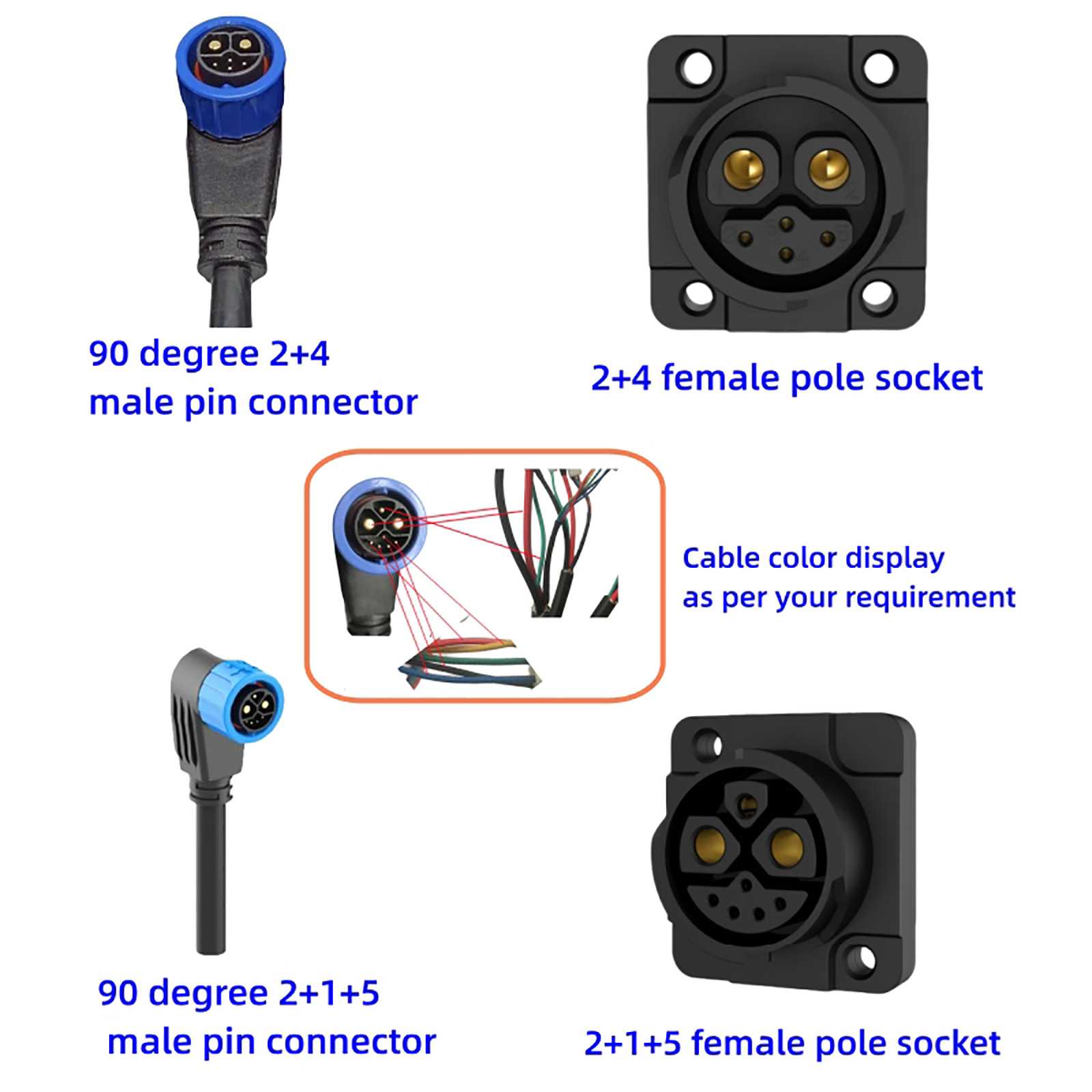 M23 IP67 waterproof quick-lock connector (4)