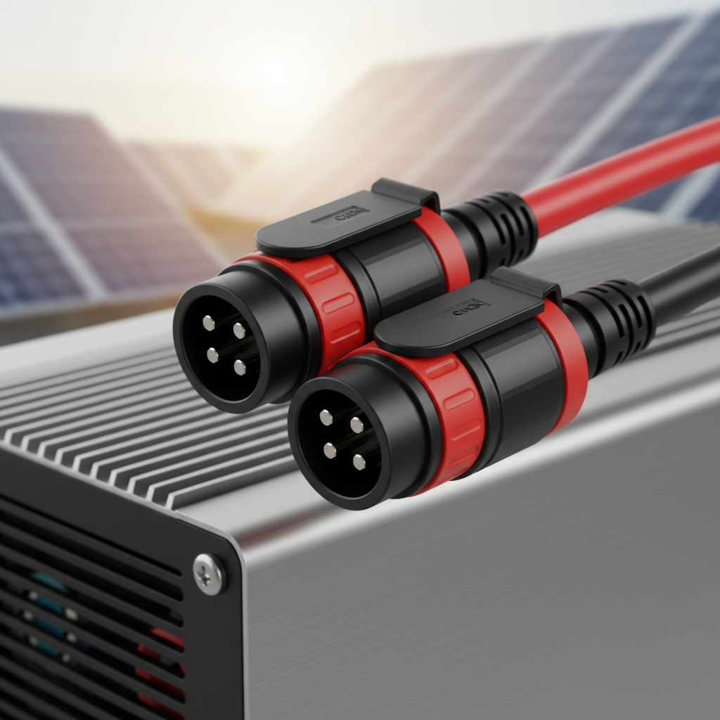 Male Female Connector For Solar Power Inverters