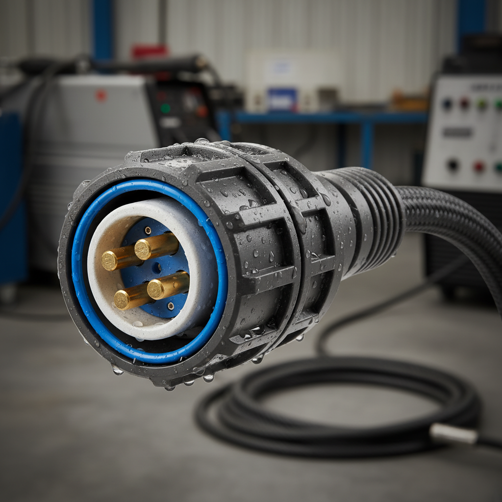 Waterproof Connector For Welding Machine Power