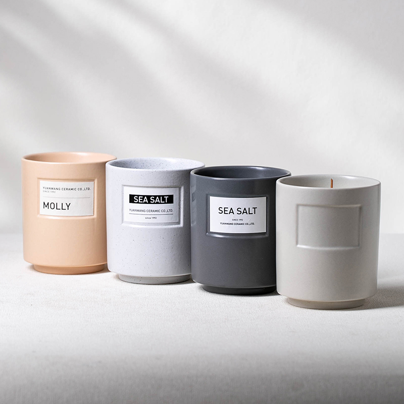 Custom Candles Vessel Home Decor Jars For Candles Luxury Ceramic Candle Jar