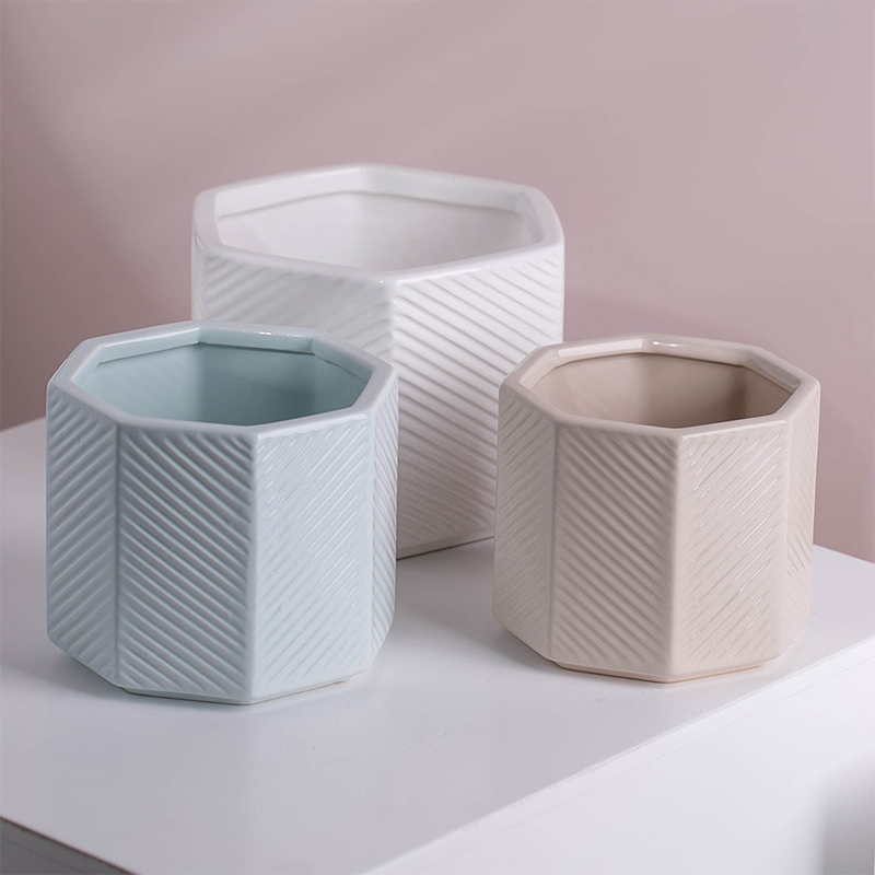 Nordic Ceramic Garden Plants Pot Ceramic Flower Pots Indo...