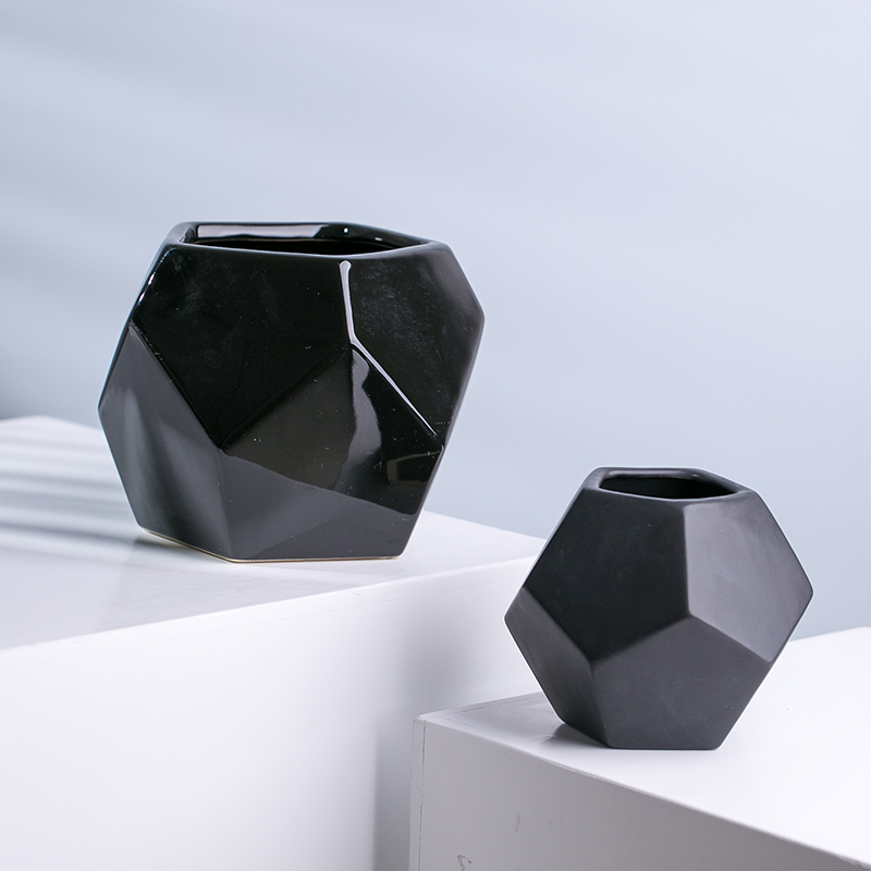 Hot Selling Modern Polygonal Ceramic Flower Pots & Plante...