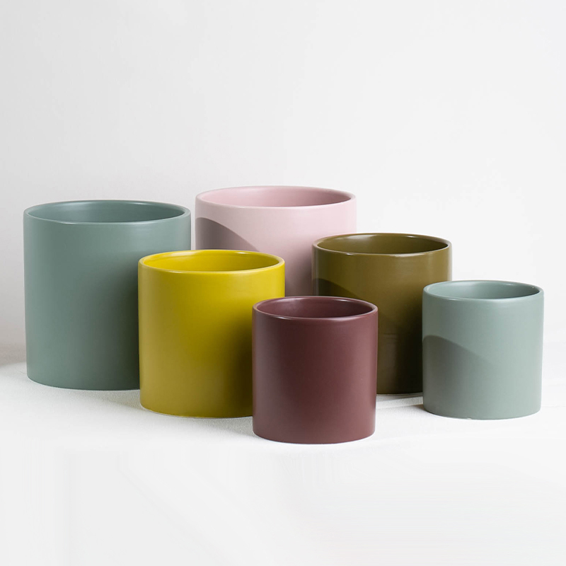 Wholesale Morandi Color Planters Nordic Orchid Flower Pots Decor Ceramic Pot Indoor