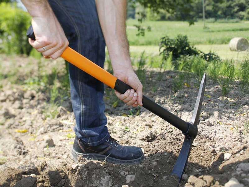 What important roles does the pickaxe play in modern agriculture?