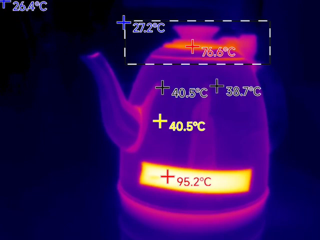 How should the emissivity setting be done for temperature measurement with thermal imaging equipment?