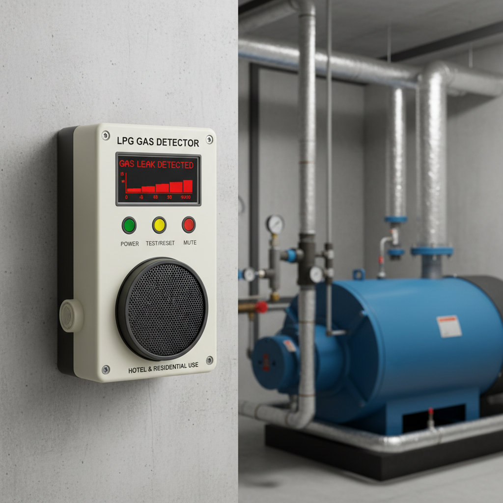 Lpg Gas Detector For Hotel And Residential Boiler Rooms