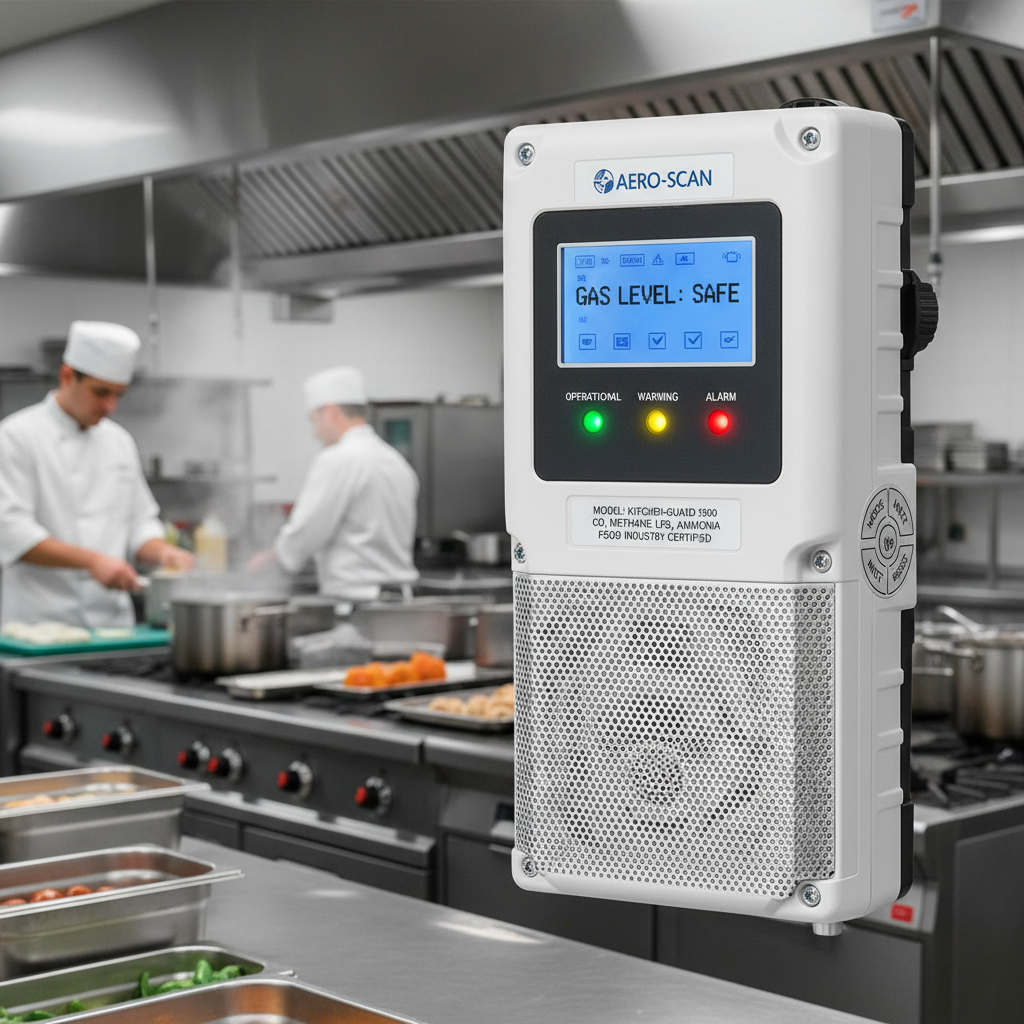 Gas Sensor Detector For Commercial Kitchens And Food Processing