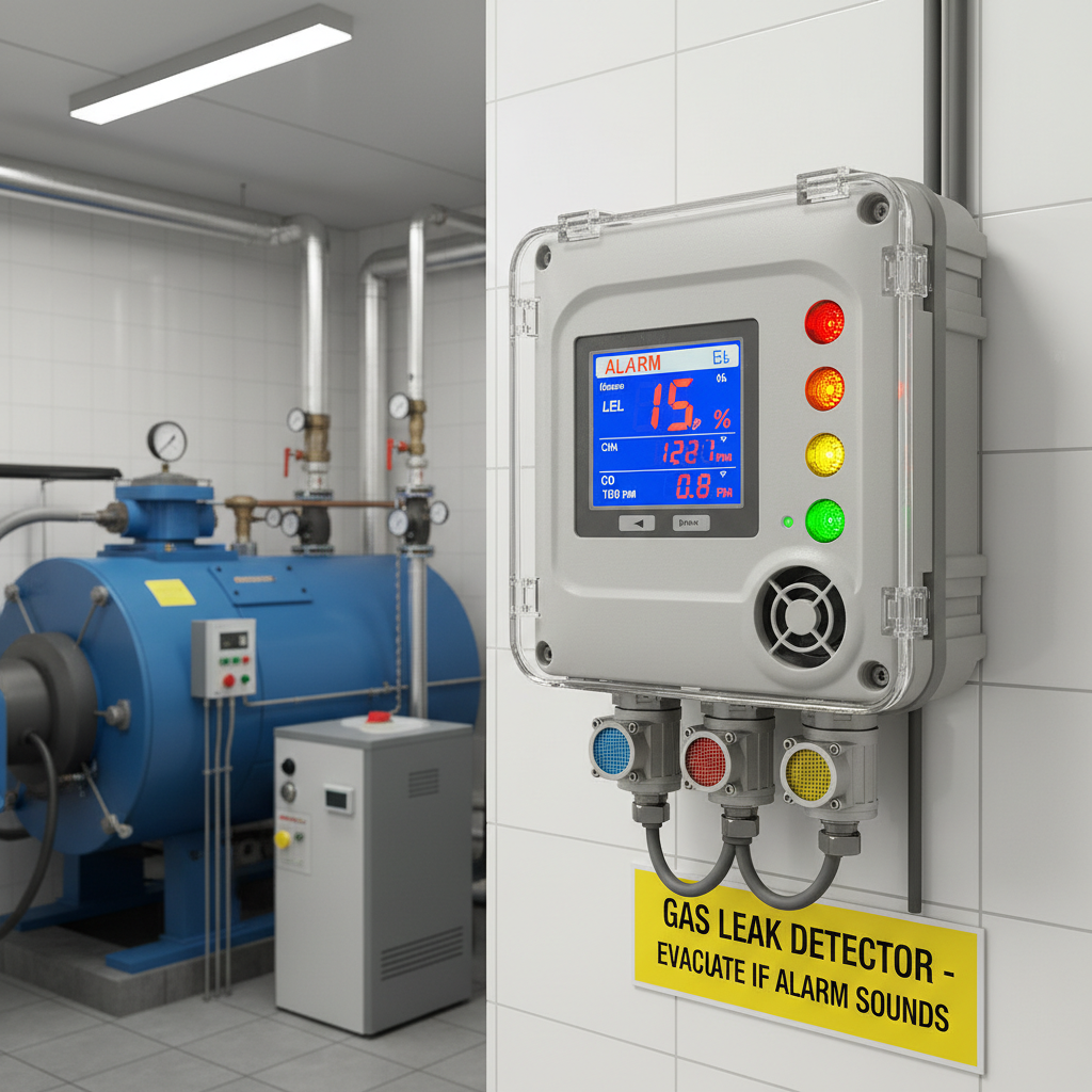 Gas Leak Detector For Hotel And Residential Boiler Rooms