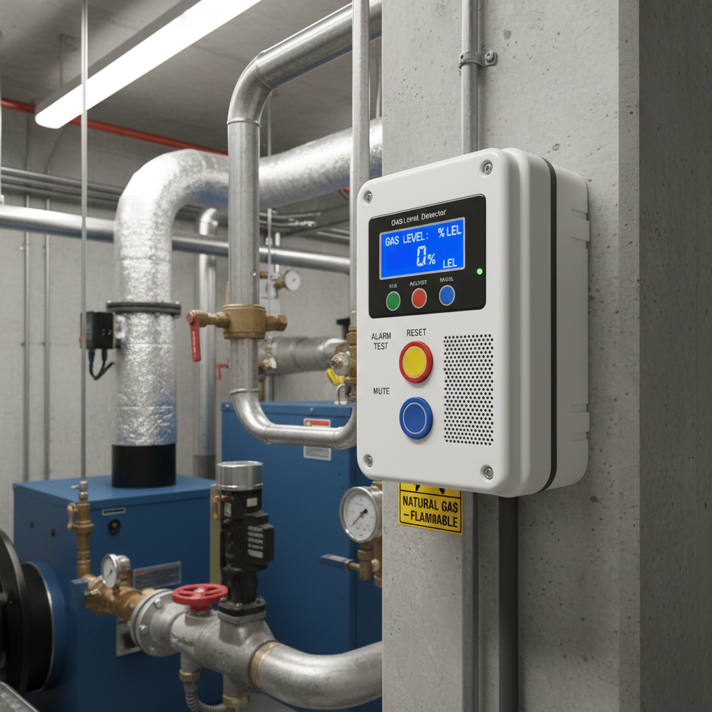 Natural Gas Alarm Detector For Hotel And Residential Boiler Rooms