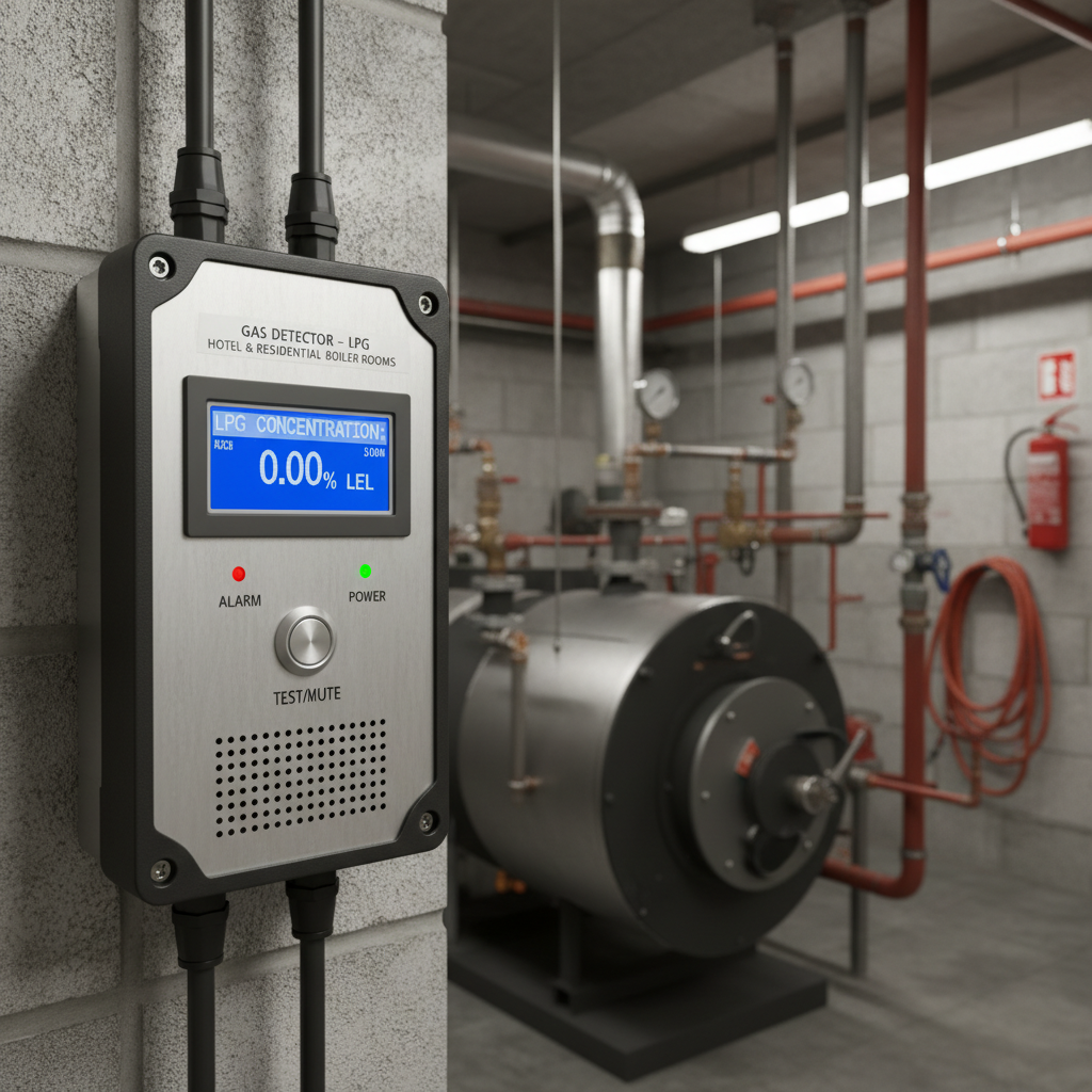 Gas Detector Lpg For Hotel And Residential Boiler Rooms
