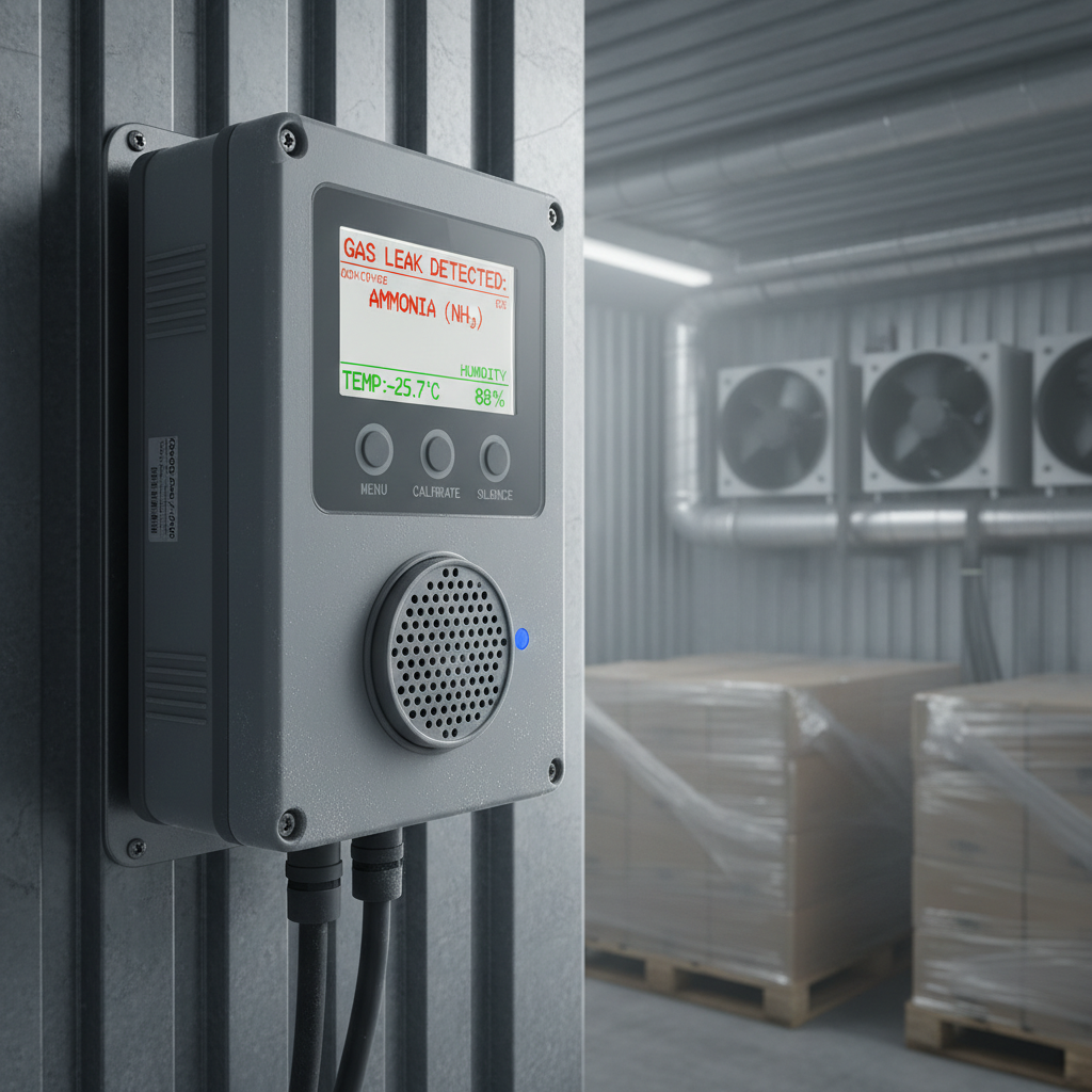 Gas Sensor Detector For Industrial Cold Storage And Refrigeration Units