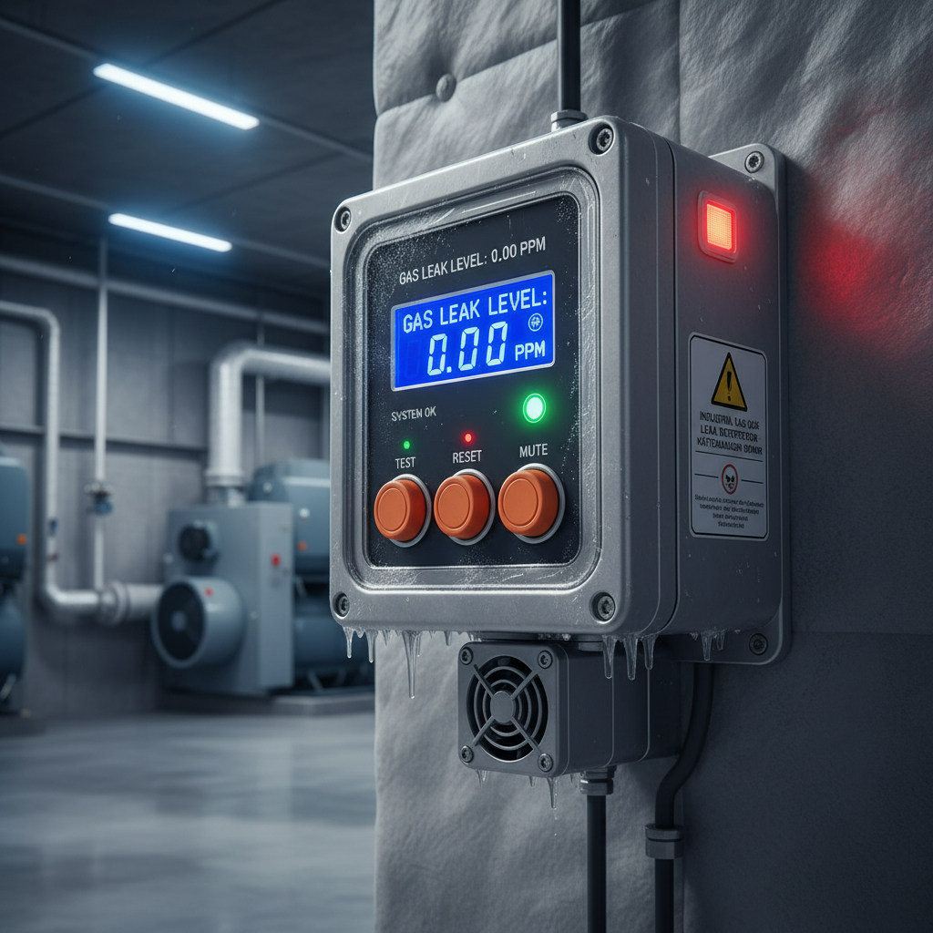 Gas Leak Detector Sensor For Industrial Cold Storage And Refrigeration Units