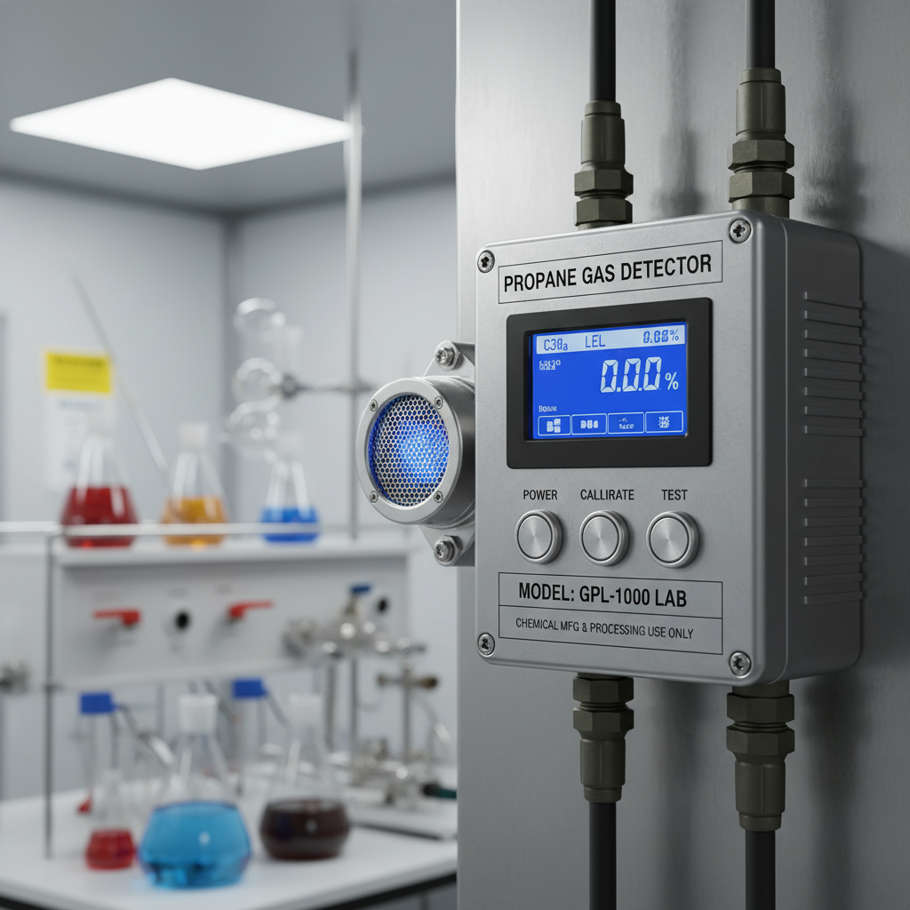 Propane Gas Detector For Chemical Manufacturing And Processing Labs