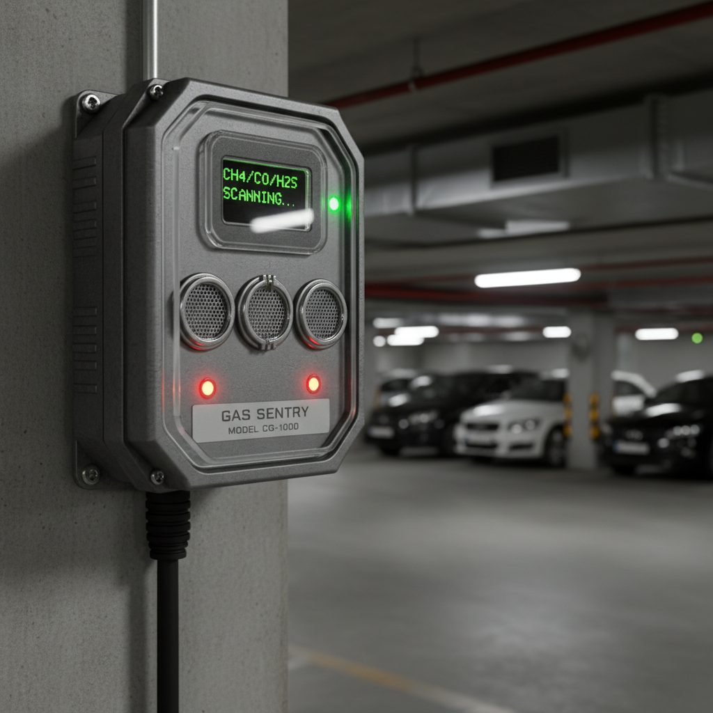 Gas Leak Detector Sensor For Commercial Underground Parking Garages