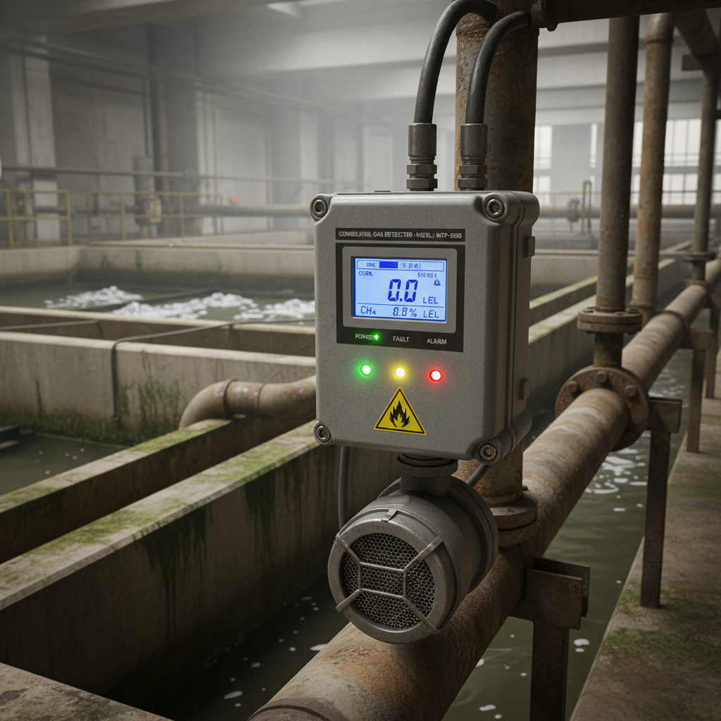 Combustible Gas Detector For Wastewater Treatment And Sewage Plants