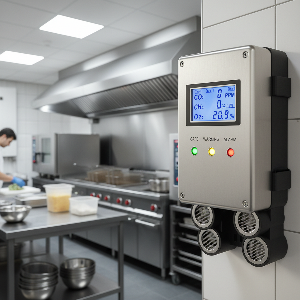 Multi Gas Detector For Commercial Kitchens And Food Processing