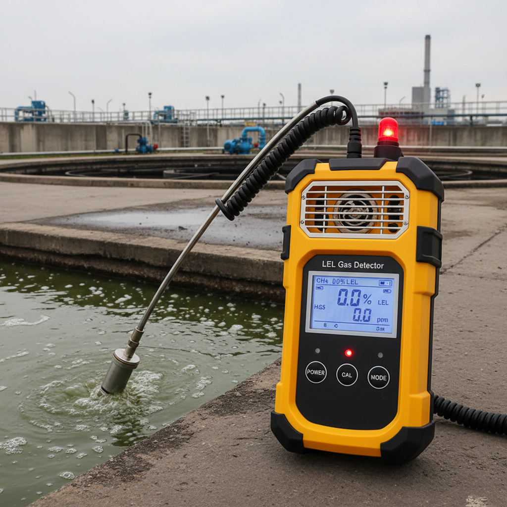Lel Gas Detector For Wastewater Treatment And Sewage Plants