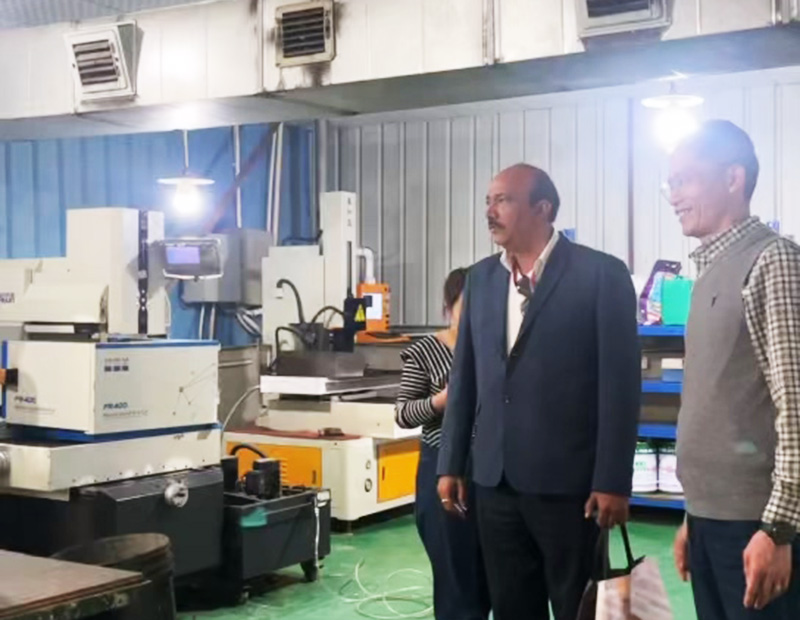 Indian Client Delegation Visits Our Company for Exchange (5)