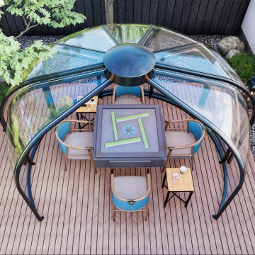15-16 ppl Waterproof Dining Sliding Door Dome