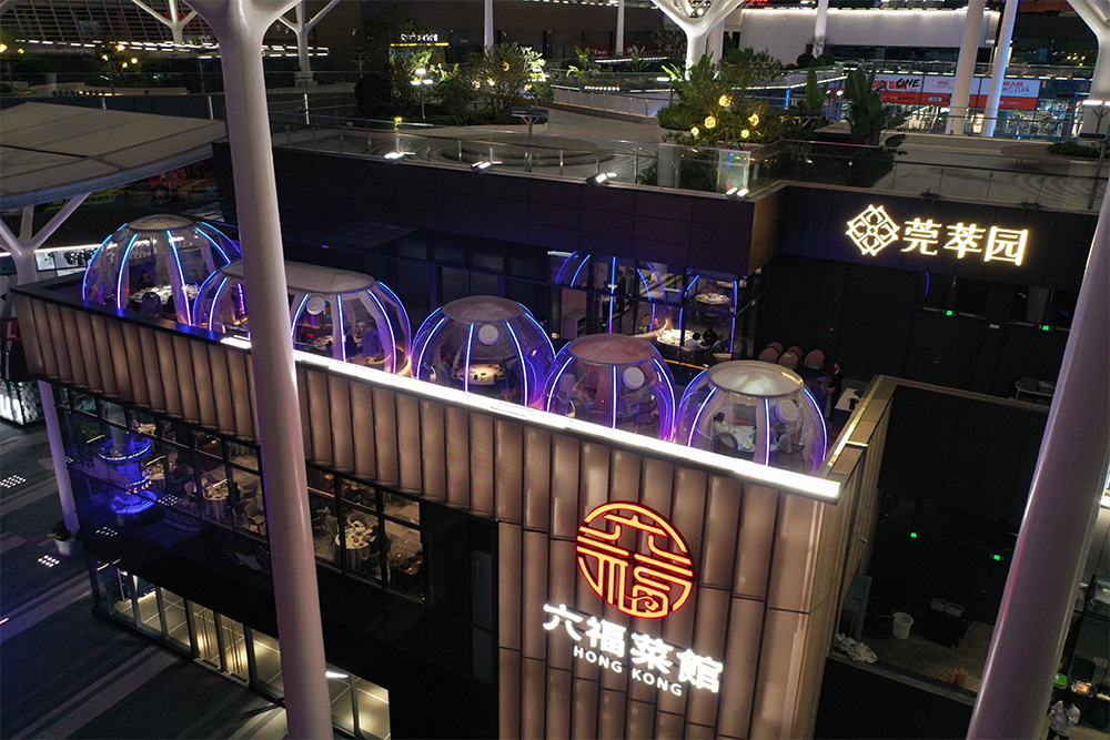 20M Long Clear Oval Bubble Dome for Restaurant Terrace (3)