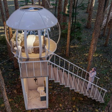 Clear PC Tree Dome House with Ba...