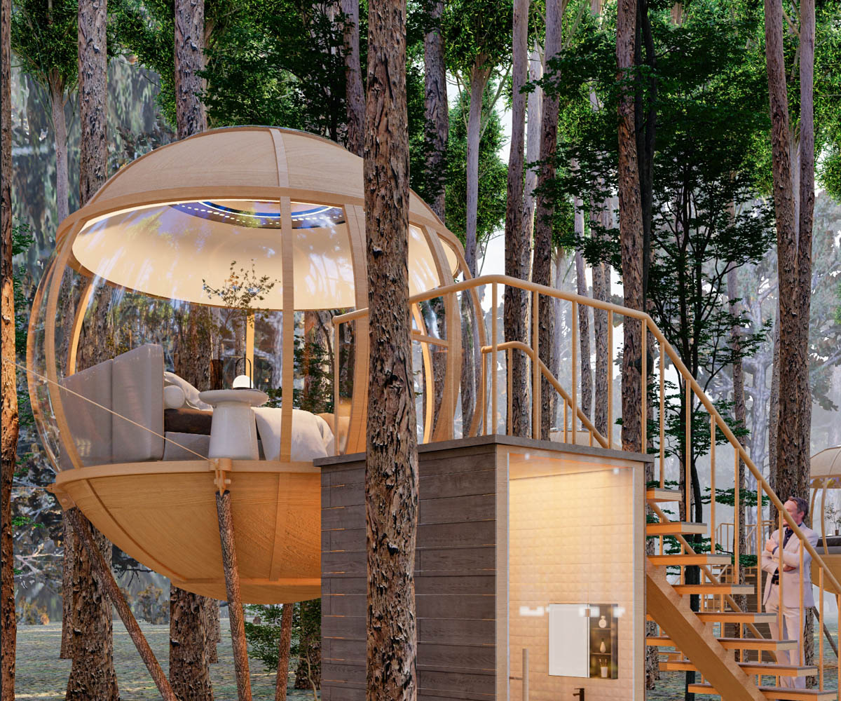 Clear PC Tree Dome House with Bathroom (5)