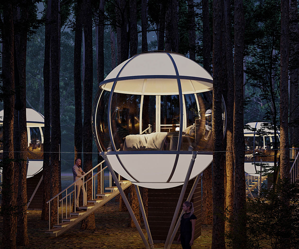Clear PC Tree Dome House with Bathroom (8)