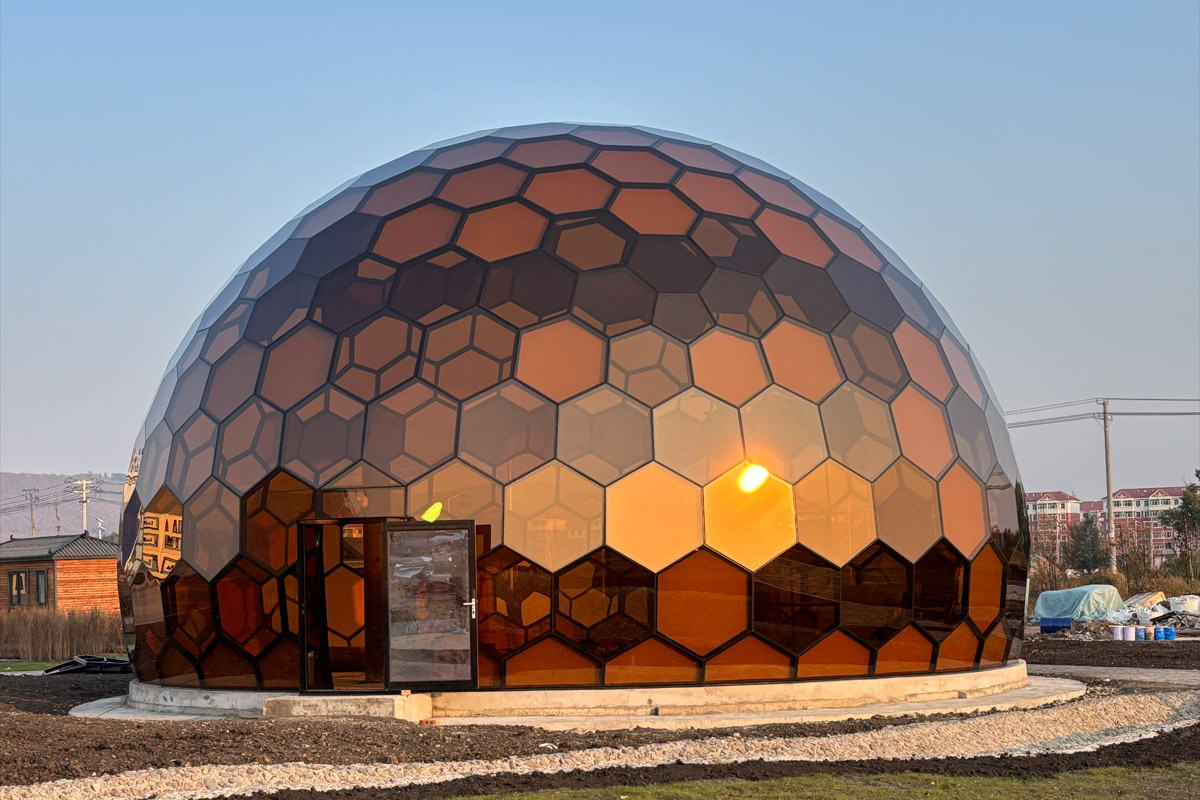 Customized 15-Meter Diameter Brown Glass S...