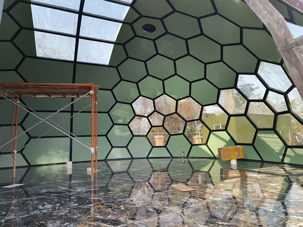 Customized 18-Meter Space Capsule Oval Glass Dome Tent for Glamping (6)