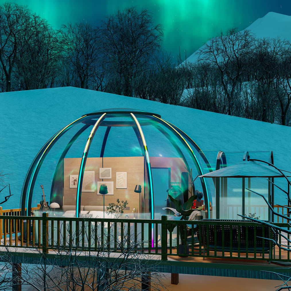 D5.5M Dual Wall PC Dome for Glamping (2).jpg