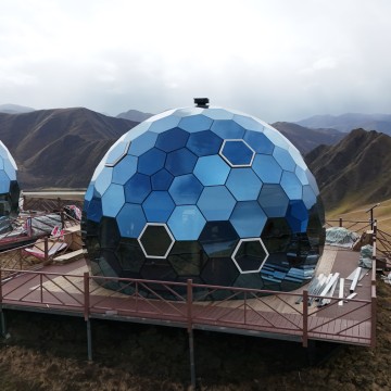 D6.0M Glamping Tempered Glass Dome Igloo