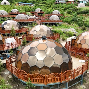 D8.0M Clear Prefab Glass Dome Building Supplier