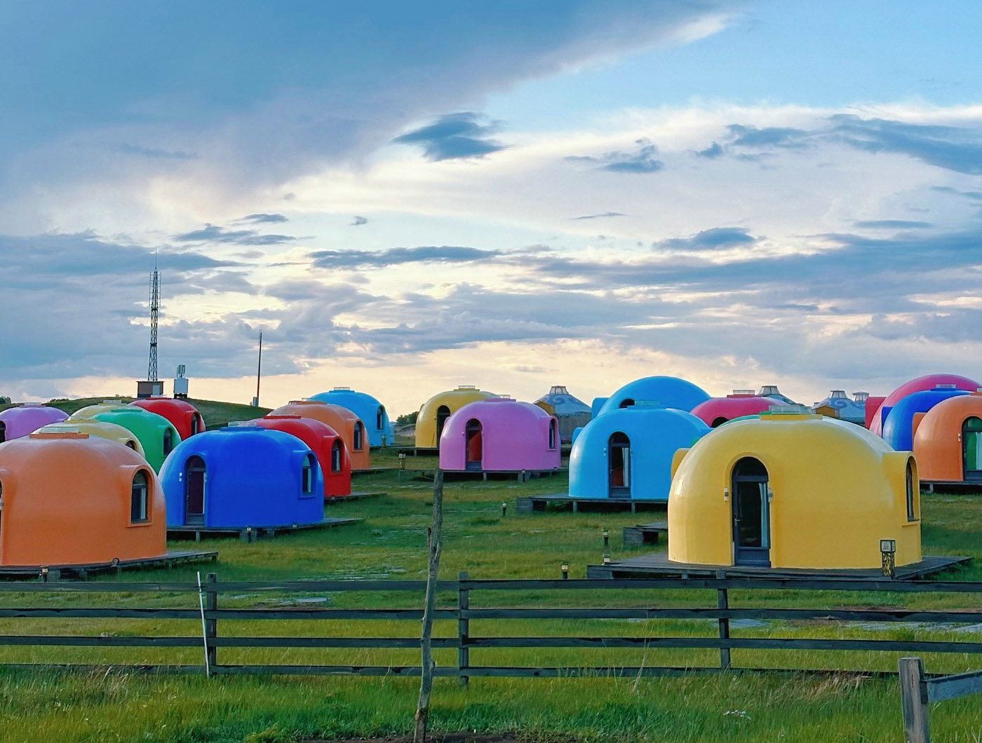 EPS Waterproof Dome Cabin Hotel in Inner Mongolia Grassland (2)
