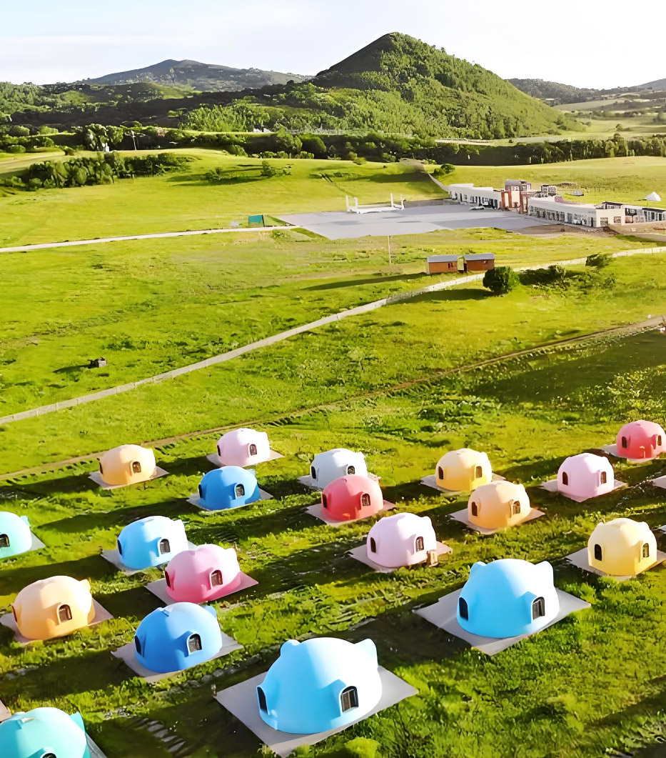 EPS Waterproof Dome Cabin Hotel in Inner Mongolia Grassland (3)