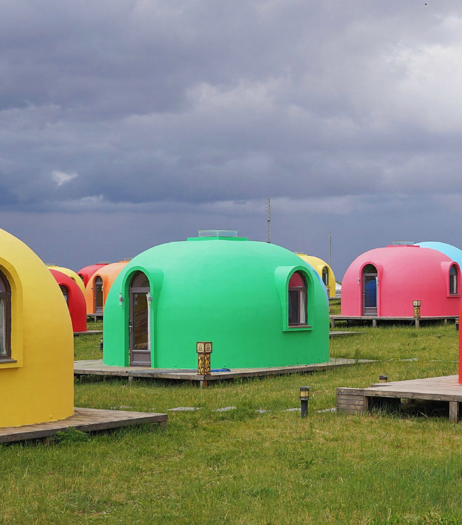 EPS Waterproof Dome Cabin Hotel in Inner Mongolia Grassland (4)