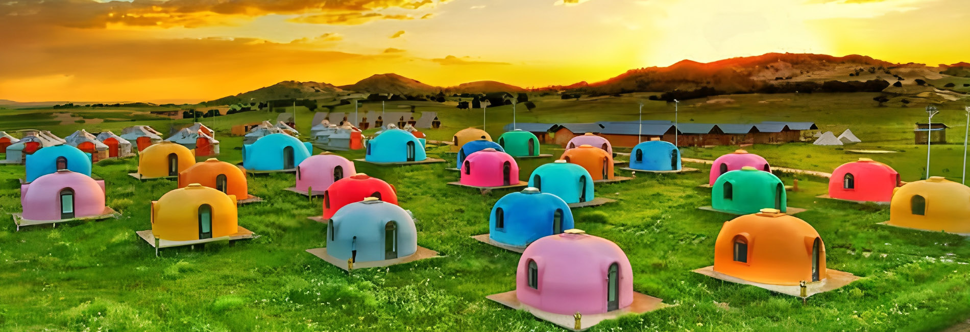 EPS Waterproof Dome Cabin Hotel in Inner Mongolia Grassland