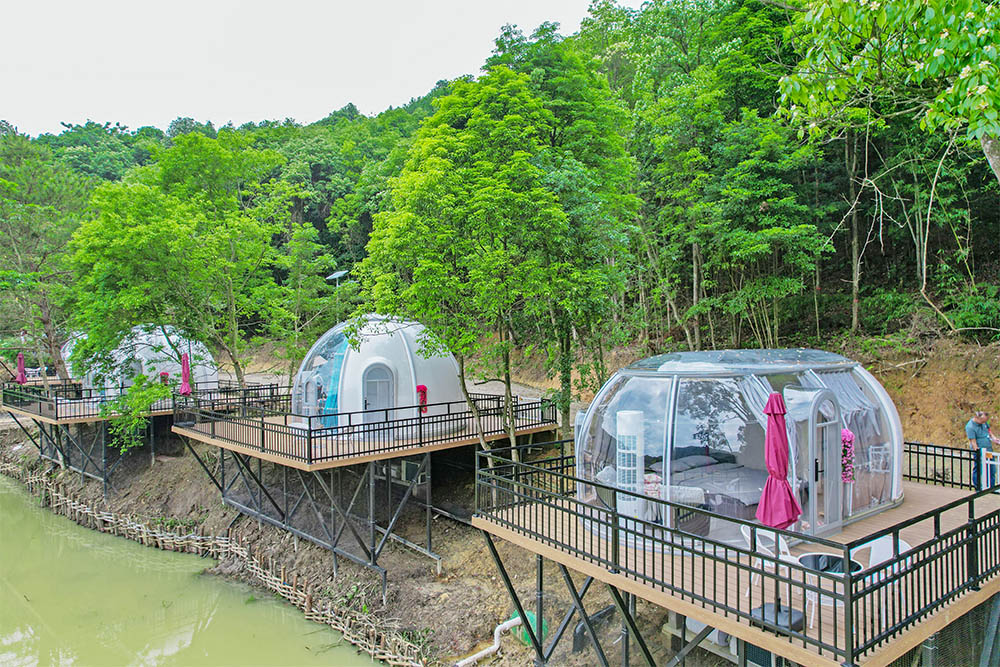 Family Glamping Dome Tent at Conghua Forest Camp (1)