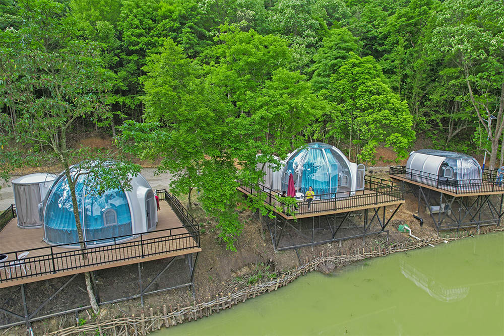 Family Glamping Dome Tent at Conghua Forest Camp (2)