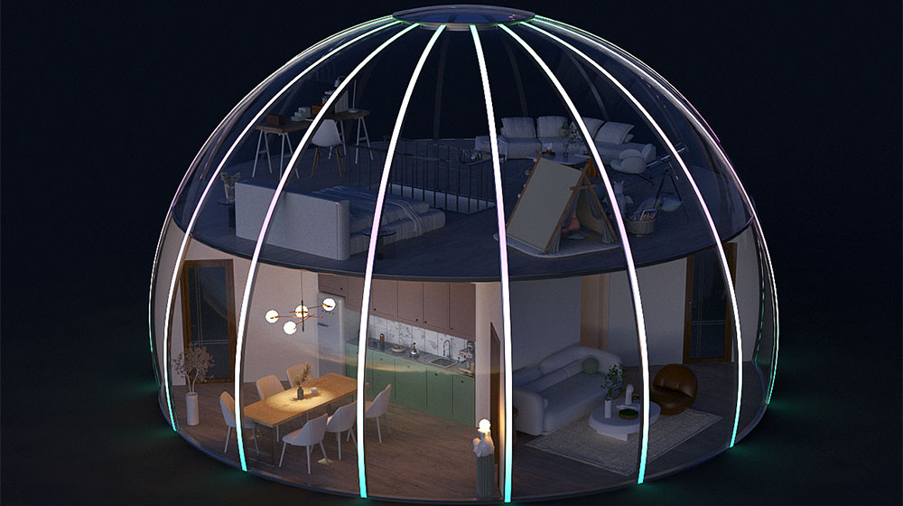 Glamping Accommodation PC Dome (10)